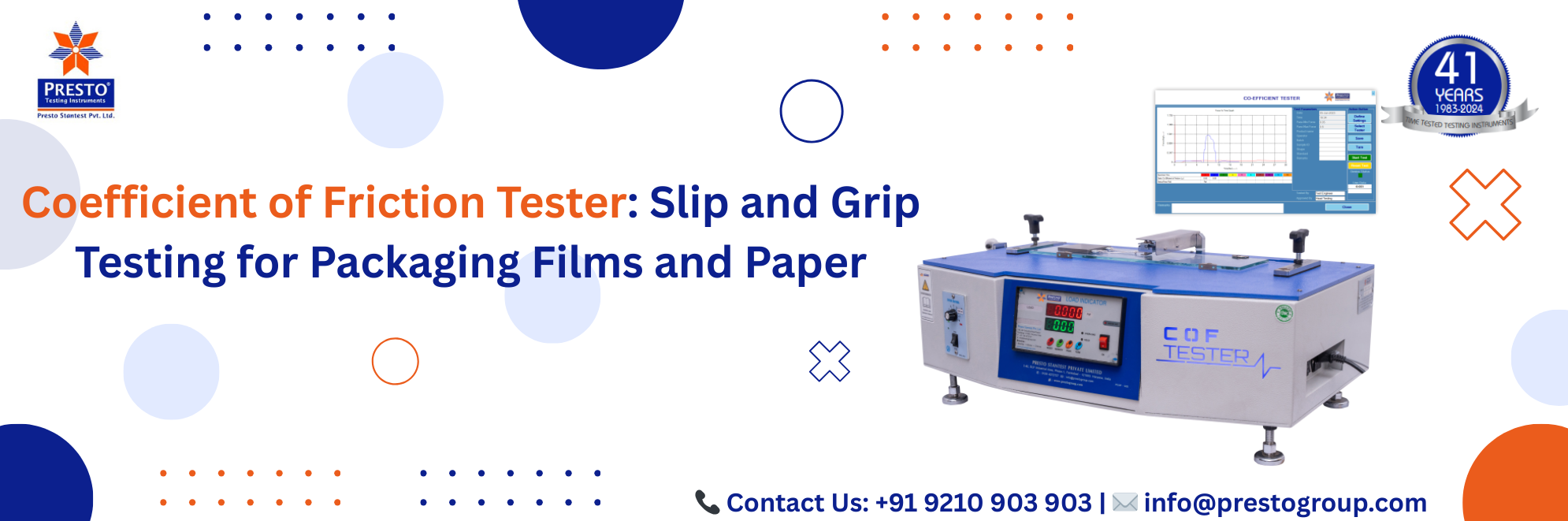 Coefficient of Friction Tester: Slip and Grip Testing for Packaging Films and Paper